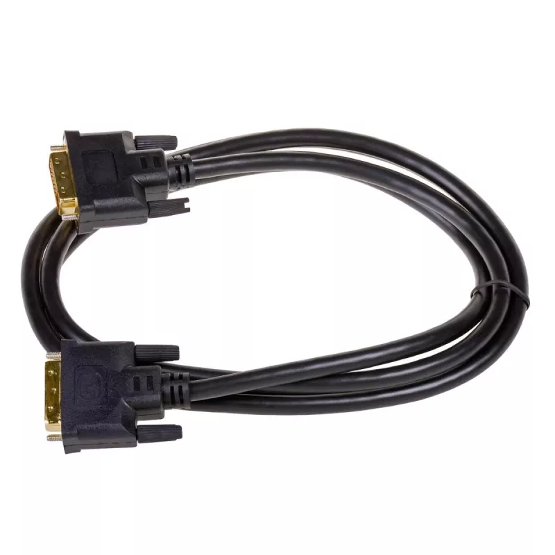 Akyga AK-AV-06 DVI-D Dual-Link kábel (24+1), konektor samec na konektor samec, 1,8 m, čierny