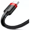 BASEUS Pletený Cafule rýchlonabíjací kábel - USB Type-A na Type-C 2A - 2 m - čierny (nylon)