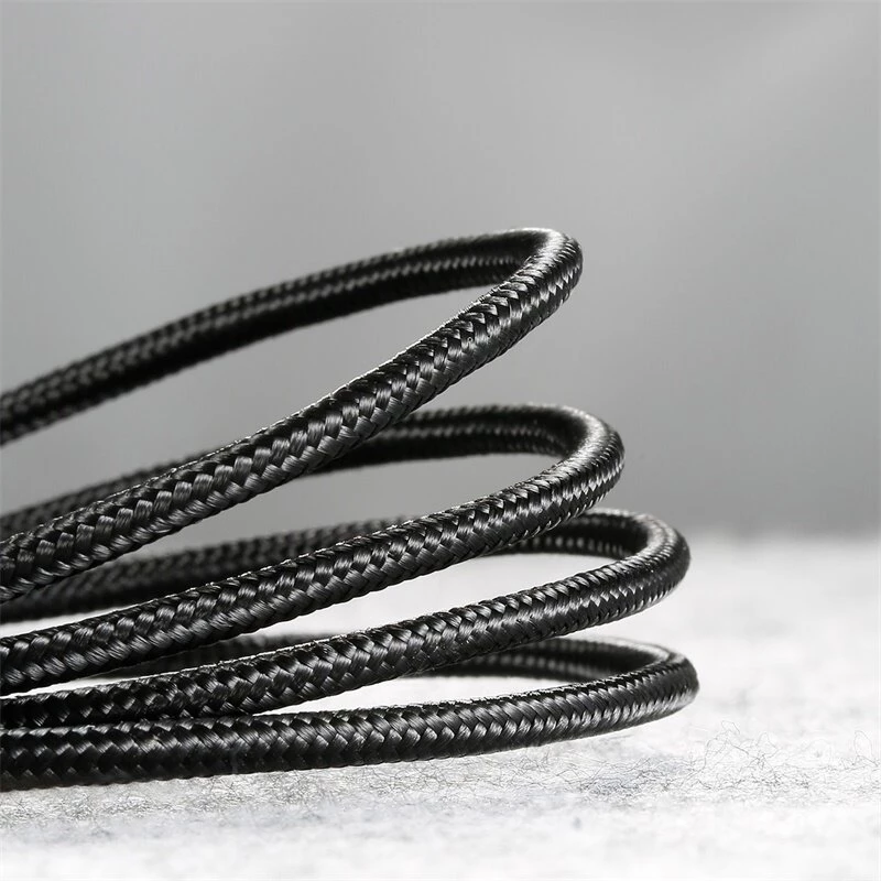 BASEUS Pletený Cafule rýchlonabíjací kábel - USB Type-A na Type-C 2A - 2 m - čierny (nylon)