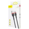 BASEUS Pletený Cafule rýchlonabíjací kábel - USB Type-A na Type-C 2A - 2 m - čierny (nylon)