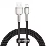 BASEUS Fast Charge Cafule dátový prenosový kábel - USB Type-A na Lightning - 480 Mbit/s (2,4 A PD) - 1 m - čierna