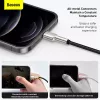 BASEUS Fast Charge Cafule dátový prenosový kábel - USB Type-A na Lightning - 480 Mbit/s (2,4 A PD) - 1 m - čierna
