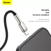 BASEUS Fast Charge Cafule dátový prenosový kábel - USB Type-A na Lightning - 480 Mbit/s (2,4 A PD) - 1 m - čierna