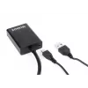 GEMBIRD VGA na HDMI adaptérový kábel, USB napájaný 15 cm - čierny