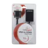 GEMBIRD VGA na HDMI adaptérový kábel, USB napájaný 15 cm - čierny