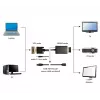 GEMBIRD VGA na HDMI adaptérový kábel, USB napájaný 15 cm - čierny