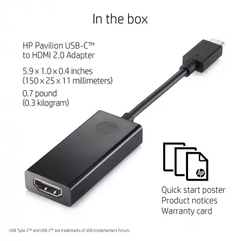 HP 2PC54AA rozširujúce karty/adaptér HDMI