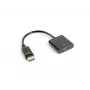 LANBERG adaptér DisplayPort(m)->hdmi(f) 10 cm