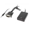 LANBERG video kábel adaptér HDMI typ A (štandard) VGA (D-Sub) 0,2 m čierny