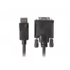 Video adaptérový kábel LANBERG DisplayPort (konektor samec) na DVI-D (konektor samec), 1 m, čierny, podporuje 1080p