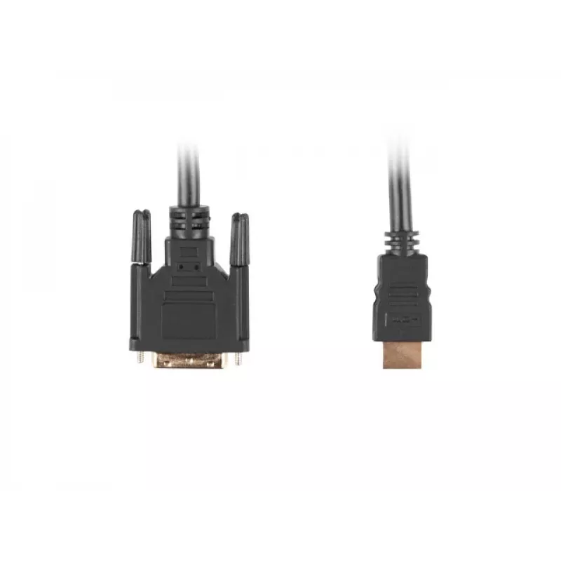 LANBERG HDMI(m)->DVI-d(m)(18+1) kábel Single Link s pozlátenými konektormi - 3 m čierny