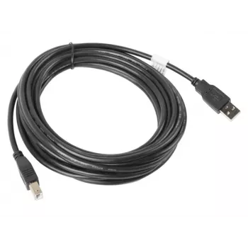 LANBERG USB-a(m)->USB-b(m) 2.0 kábel 5 m čierny