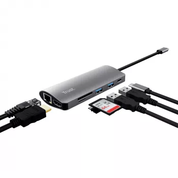 Trust Dalyx rozhranie/karty adaptér interný HDMI, RJ-45, USB 3.2 Gen 1 (3.1 Gen 1)