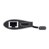 Trust Dalyx 23775 viacportový adaptér USB-C 7 v 1, USB-C 3.2, HDMI, RJ-45 Gigabit Ethernet, čítačka kariet SD/microSD, strieborný