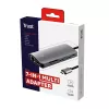 Trust Dalyx 23775 viacportový adaptér USB-C 7 v 1, USB-C 3.2, HDMI, RJ-45 Gigabit Ethernet, čítačka kariet SD/microSD, strieborný