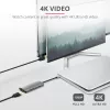 Trust Dalyx 23775 viacportový adaptér USB-C 7 v 1, USB-C 3.2, HDMI, RJ-45 Gigabit Ethernet, čítačka kariet SD/microSD, strieborný