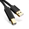 Ugreen 10351 USB kábel USB 2.0 3 m USB A USB B čierny