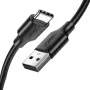 Ugreen 60117 USB kábel USB 2.0 1,5 m USB A USB C čierny