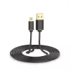USB kábel UGREEN 10385 Mini-USB 480 Mbit/s 1,5 m čierny, rýchle nabíjanie