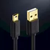 USB kábel UGREEN 10385 Mini-USB 480 Mbit/s 1,5 m čierny, rýchle nabíjanie