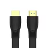 HDMI kábel Unitek C11063BK-2M 2 m, HDMI 2.0, 18 Gbit/s, 4K@60Hz, ARC, plochý čierny