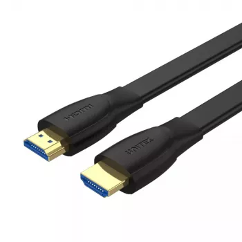 HDMI kábel Unitek C11063BK-2M 2 m, HDMI 2.0, 18 Gbit/s, 4K@60Hz, ARC, plochý čierny