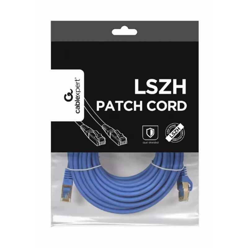 Sieťový kábel Gembird PP6A-LSZHCU-20M RJ-45 Cat6a 20m sivý