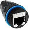 Techly IWP-MD C6-IP68T káblový gender changer RJ-45 čierny