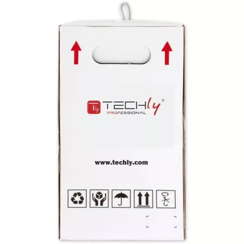 Techly F/UTP kábel v kotúči Cat.5E CCA 305 m plný vonkajší čierny ITP8-RIS-0305LO