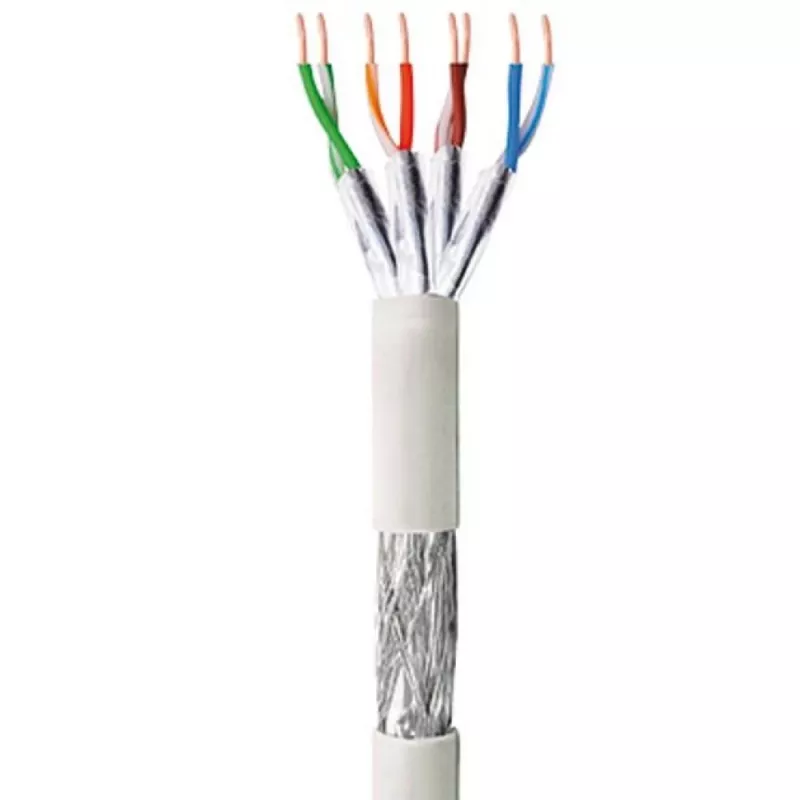 Sieťový kábel TECHLY Cat6 S/FTP ITP9-RIS-0305, 305 m, 250 MHz, CCA, sivý