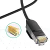 UGREEN NW122 prepojovací kábel Cat6A UTP, RJ45, 3 m, čierny, do 10 Gb/s