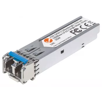 Intellinet transceiver modul optický, Gigabit vlákno SFP, 1000Base-Lx (LC) jednovidový port, 10 km, vlnová dĺžka 1310 nm, MSA kompatibilný, zodpovedá Cisco GLC-LH-SM, Ethernet, vlákno, tri roky záruka