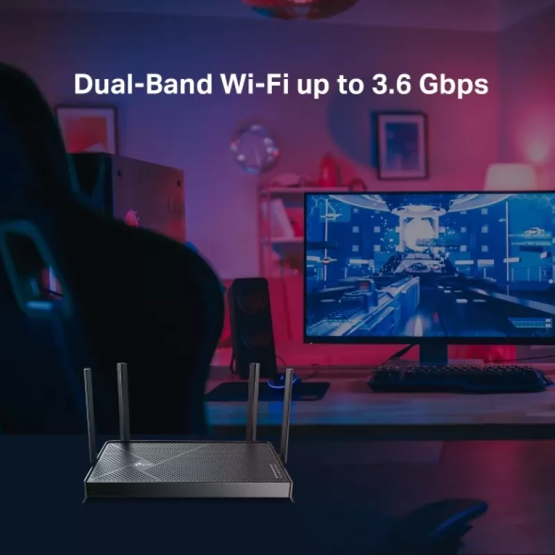 TP-Link Archer BE3600 bezdrôtový router 2,5 Gigabit Ethernet dualband (2,4 GHz / 5 GHz) čierny