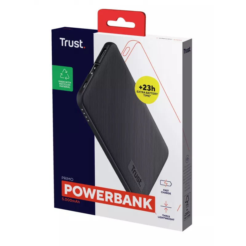 Trust Primo lítium-iónová (Li-Ion) 5000 mAh čierna