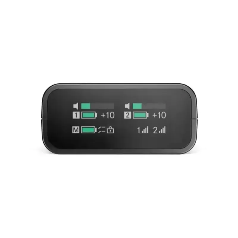 Sennheiser PROFILE WIRELESS 2-kanálová súprava bezdrôtových mikrofónov, 2,4 GHz, 2 klipsové mikrofóny, nabíjacie puzdro, vrecko