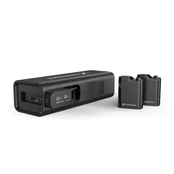 Sada bezdrôtových kondenzátorových mikrofónov Sennheiser PROFILE Wireless 2-kanálová – omnidirekcionálna, 48 kHz, dosah 245 m, batéria 7 h