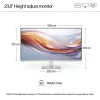 HP stolný monitor – séria 5 524sh – 24 inch – 1920x1080 (FHD) – IPS – nastaviteľná výška