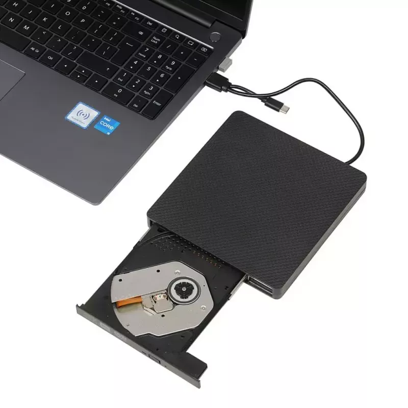 Optická mechanika IBOX IED03 DVD±RW USB 3.1 Gen1 (USB-C) čierna, tray, 24x CD / 8x DVD