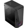 Aerocool PGS Zauron FRGB-G-BK-v1 herná počítačová skriňa Midi Tower, ATX/micro-ATX/Mini-ITX, tvrdené sklo, FRGB, čierna