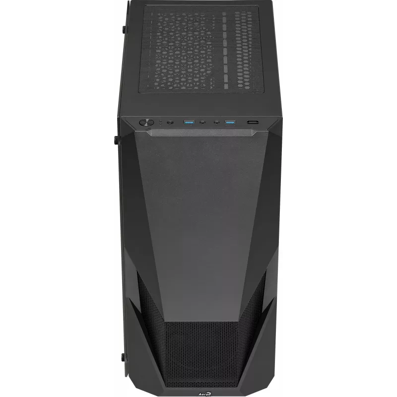 Aerocool PGS Zauron FRGB-G-BK-v1 herná počítačová skriňa Midi Tower, ATX/micro-ATX/Mini-ITX, tvrdené sklo, FRGB, čierna
