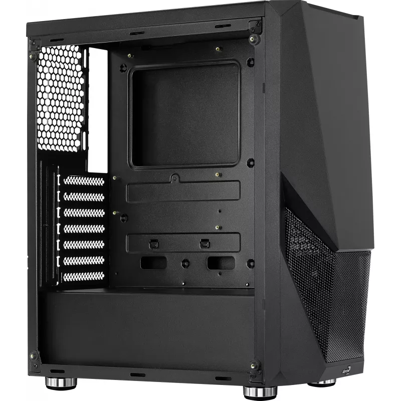 Aerocool PGS Zauron FRGB-G-BK-v1 herná počítačová skriňa Midi Tower, ATX/micro-ATX/Mini-ITX, tvrdené sklo, FRGB, čierna