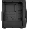 Aerocool PGS Zauron FRGB-G-BK-v1 herná počítačová skriňa Midi Tower, ATX/micro-ATX/Mini-ITX, tvrdené sklo, FRGB, čierna