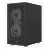 Aerocool PGS Graphite-G-BK-v2 FRGB počítačová skriňa Midi Tower, ATX, čierna