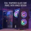 Aerocool PGS Graphite-G-BK-v2 FRGB počítačová skriňa Midi Tower, ATX, čierna