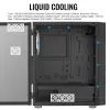 Aerocool PGS Graphite-G-BK-v2 FRGB počítačová skriňa Midi Tower, ATX, čierna