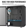 Aerocool PGS Graphite-G-BK-v2 FRGB počítačová skriňa Midi Tower, ATX, čierna