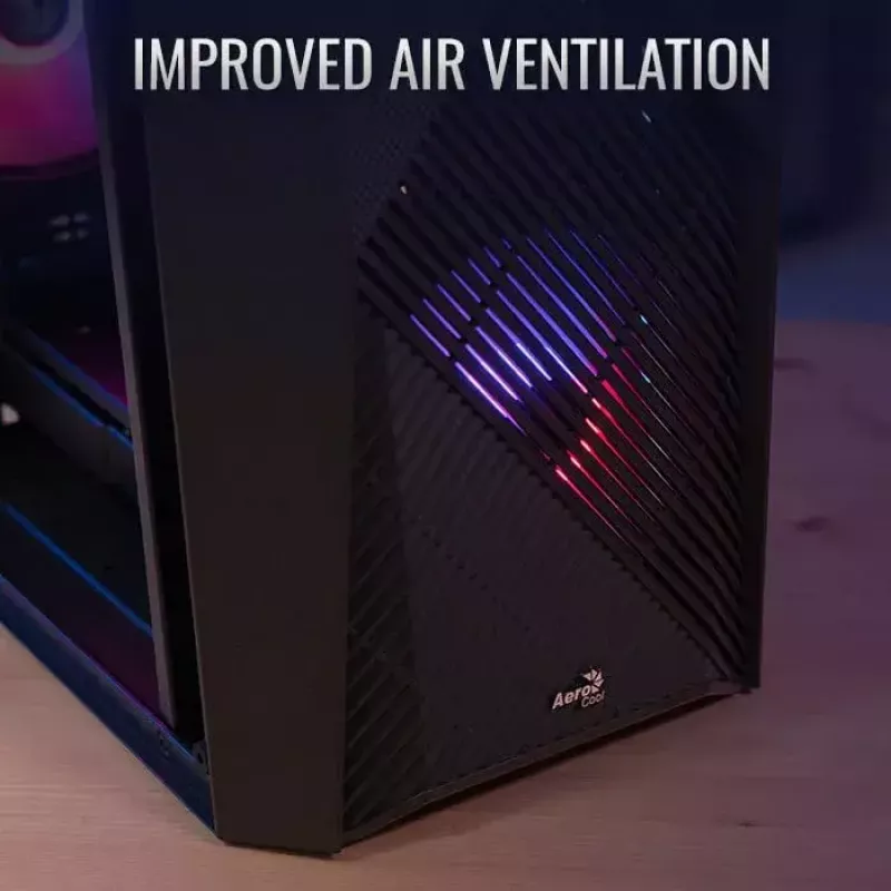 Aerocool PGS Raider Mini-G-BK-v3 počítačová skriňa, čierna