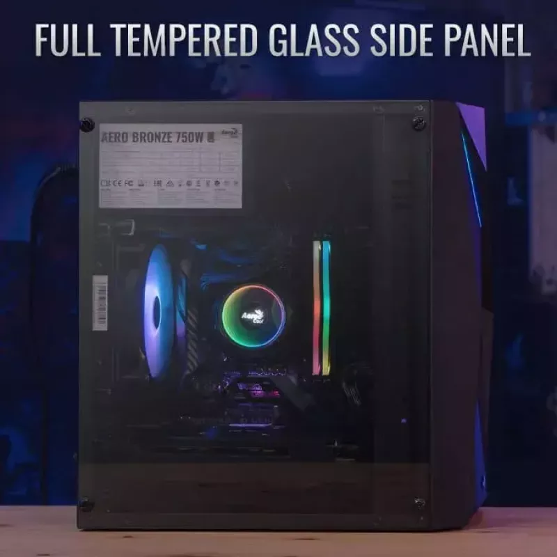 Aerocool PGS Raider Mini-G-BK-v3 počítačová skriňa, čierna