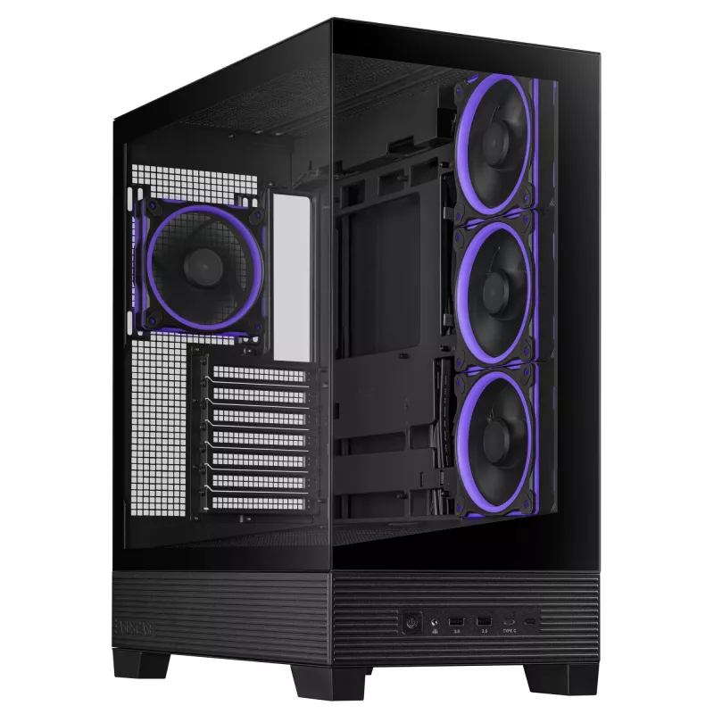 ASUS A31 Plus TG ARGB ČIERNA Midi Tower