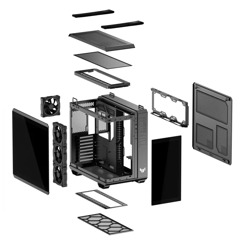 ASUS TUF GAMING GT502 Horizon TG ARGB čierna Midi Tower